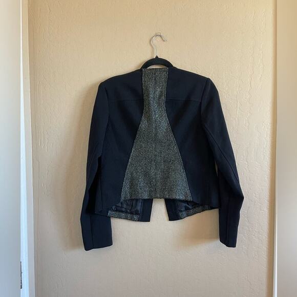 CAbi #3036 Media Tweed Green & Black Snap Button Jacket S - Picture 4 of 8